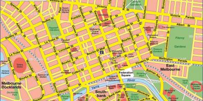 Miasto Melbourne mapie