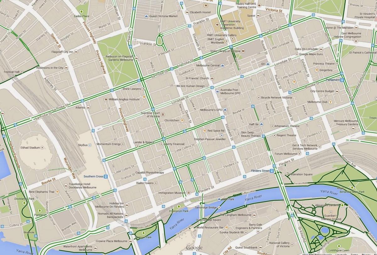 Melbourne CBD mapie