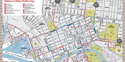 Miasto Melbourne zabytki mapa