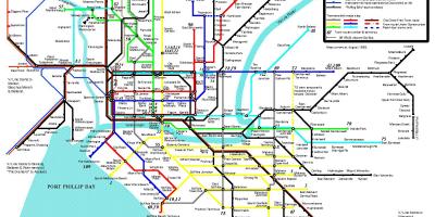 Pociąg Vic mapie