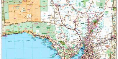 Mapa Południowej Australii