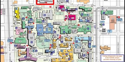 Mapa Мельбурнского uniwersytetu