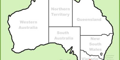 Mapa Melbourne, Australia