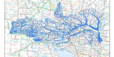 Mapa Melbourne flood