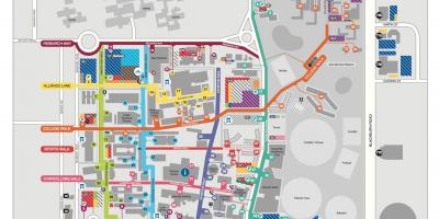Monash uniwersytet Clayton mapie