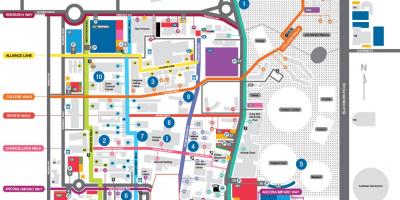Mapa uniwersytetu Monash
