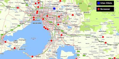 Karta dużej Melbourne